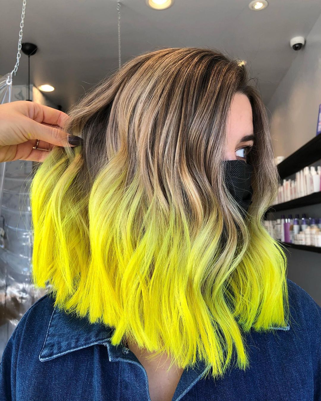 long-bob-with-yellow-ombre